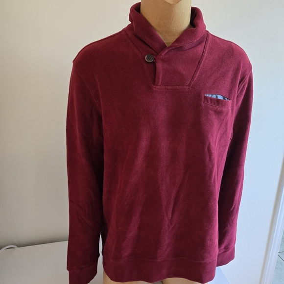 Tommy Hilfiger Raspberry Red Collar Sweater - Picture 6 of 13